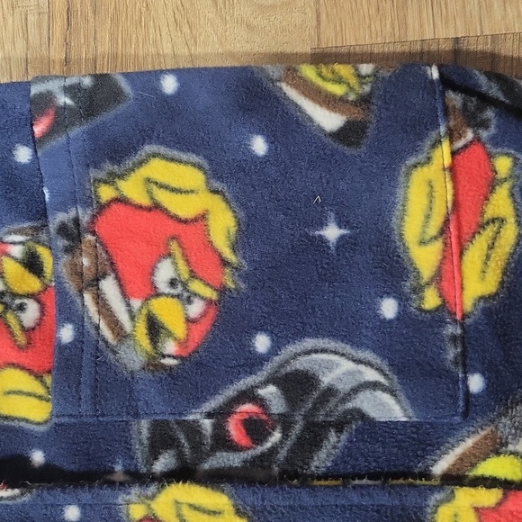 ANGRY BIRDS STAR WARS Blue Fleece Pocketed Tie Robe  - kids 4/5 - Picture 3 of 10